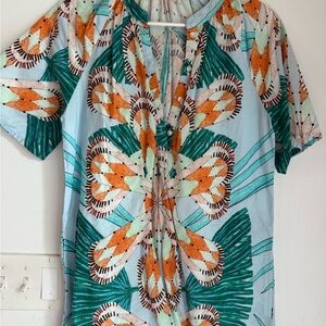 Oliphant Floral Patterned Short Sleeve Dress